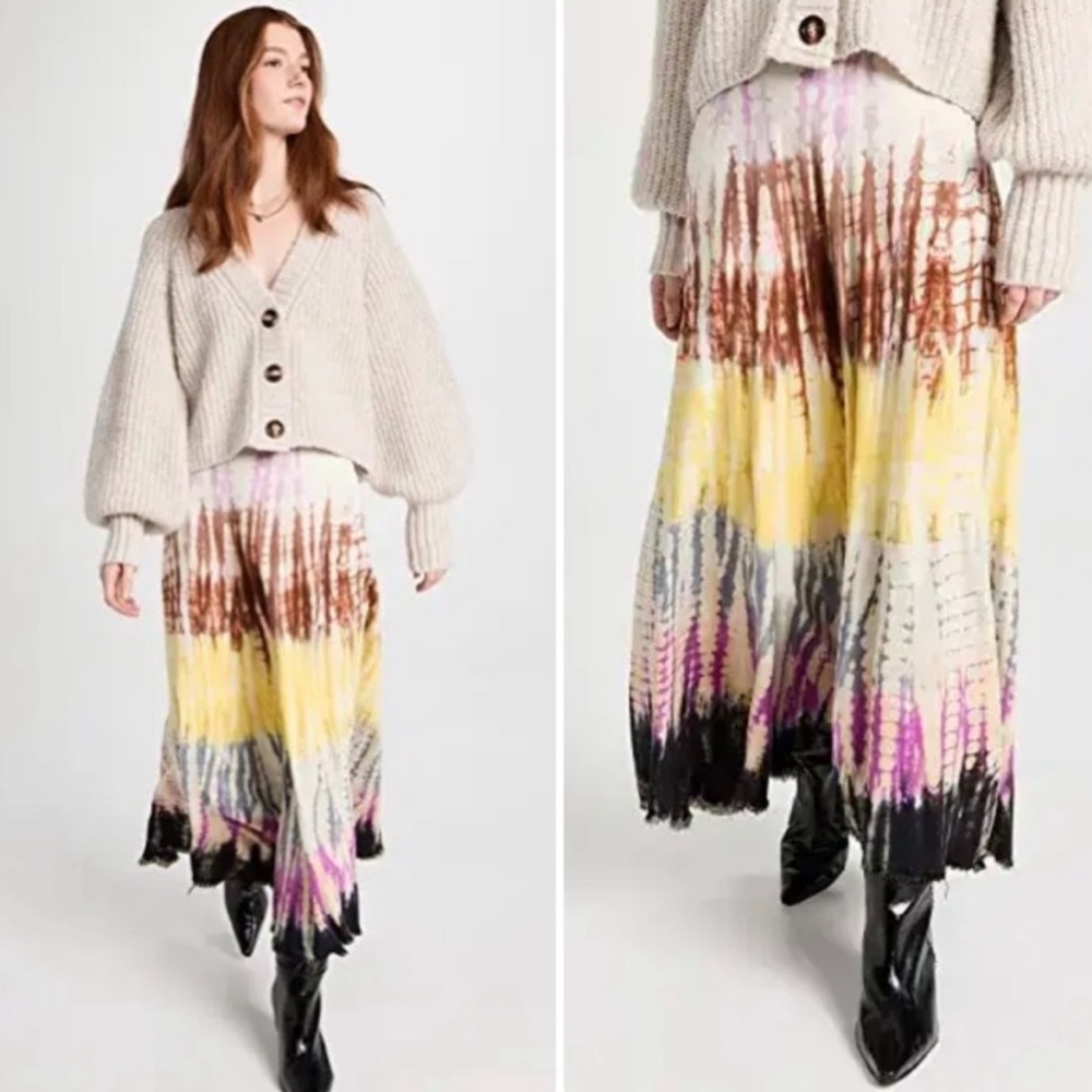 Raquel Allegra Frida Tie Dye Maxi Skirt
